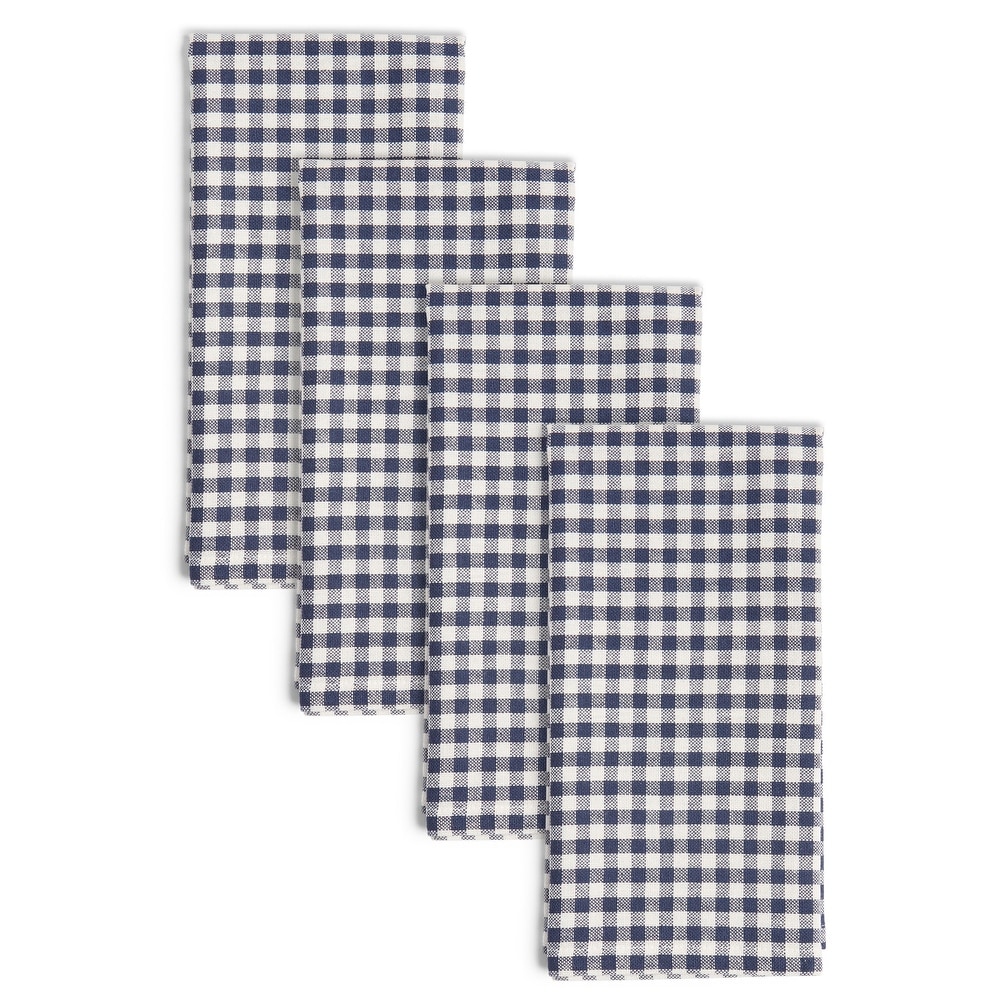 Cote De Amor 20x20 Gingham Check Plaid Cloth Dinner Napkins 12 Pack 100/% Cotton Soft Absorbent Restaurant Hotel Quality Machine Washable Cloth Napkins Black White Wedding Dinner Napkins